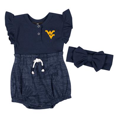 West Virginia Colosseum Infant Fern Onesie and Headband