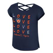  Auburn Colosseum Youth Embers Cross Back Tee