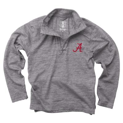 Alabama Wes and Willy Kids Cloudy Yarn Fleece 1/4 Zip Pullover