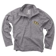  Ucf Wes And Willy Kids Cloudy Yarn Fleece 1/4 Zip Pullover