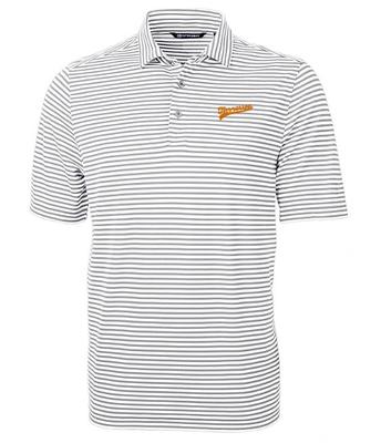 Tennessee Script Cutter & Buck Virtue Eco Pique Stripe Polo