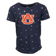  Auburn Wes And Willy Toddler Shimmer Star Drop Tee