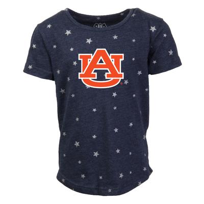 Auburn Wes and Willy Toddler Shimmer Star Drop Tee