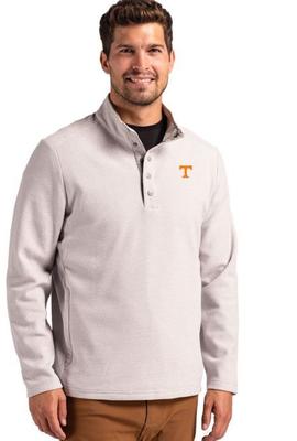 Tennessee Cutter & Buck Hunts Point Textured Fleece Snap Pullover