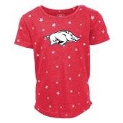  Arkansas Wes And Willy Kids Shimmer Star Drop Tee