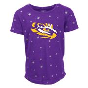  Lsu Wes And Willy Toddler Shimmer Star Drop Tee