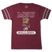  Mississippi State Wes And Willy Vault Toddler Stripe Sleeve Tee