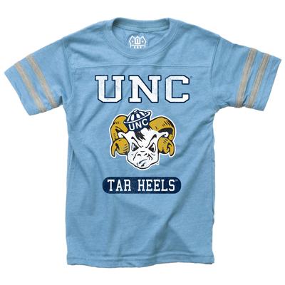 UNC Wes and Willy Vault Toddler Stripe Sleeve Tee