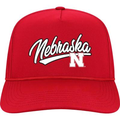 Nebraska Legacy Caddy Chain Stitch Rope Snapback Cap