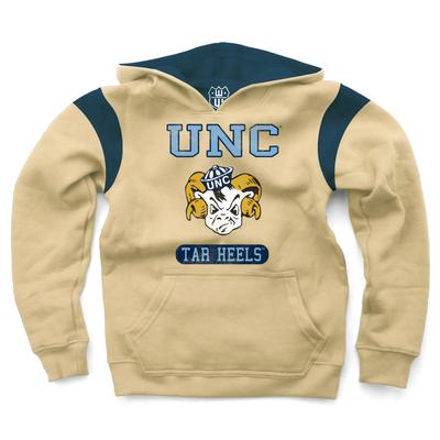 UNC Wes and Willy Vault YOUTH Armhole Inset Fleece Hoodie