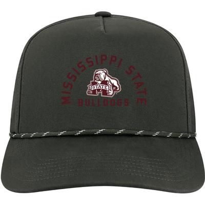 Mississippi State Legacy Caddy Alt Arch Rope Snapback Cap