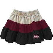  Mississippi State Wes And Willy Kids Tiered Skort