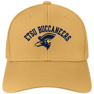 ETSU Legacy Arch Over Mascot Mid-Pro Snapback Trucker Cap