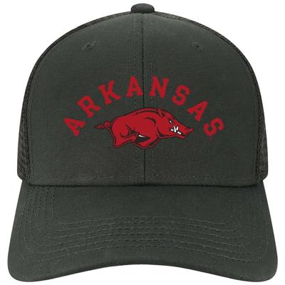 Arkansas Legacy Arch Over Mascot Mid-Pro Snapback Trucker Cap