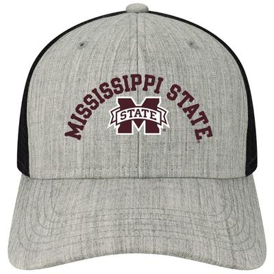 Mississippi State Legacy Arch Over Logo Mid-Pro Snapback Trucker Cap