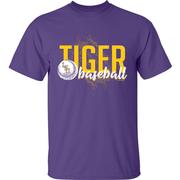  Lsu Bayou Apparel Baseball Splatter Tee