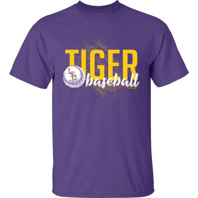 LSU Bayou Apparel Baseball Splatter Tee