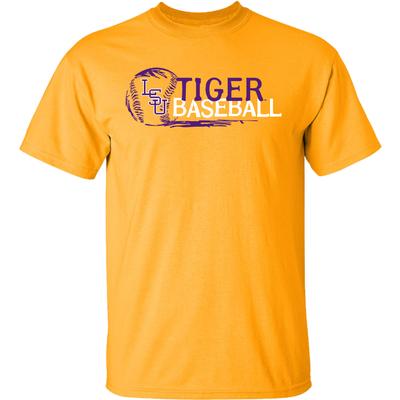 LSU Bayou Apparel Tiger Baseball Drawing Tee