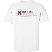  Mississippi State Bayou Apparel Bulldog Baseball Drawing Tee