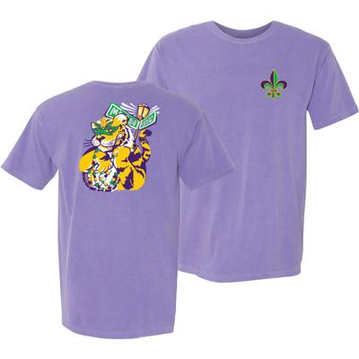 LSU Bayou Apparel Mike Mardi Gras Comfort Colors Tee