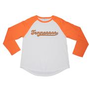  Tennessee Kickoff Couture 3/4 Sleeve Rhinestone Baseball Tee