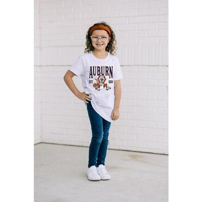 Auburn YOUTH Retro Basketball Tee