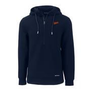  Auburn Script Cutter & Buck Men's Roam Eco Half Zip Pullover Hoodie