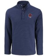  Auburn Vault Cutter & Buck Hunts Point Textured Fleece Snap Pullover