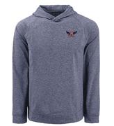  Auburn Cutter & Buck War Eagle Adapt Heathered Hoodie