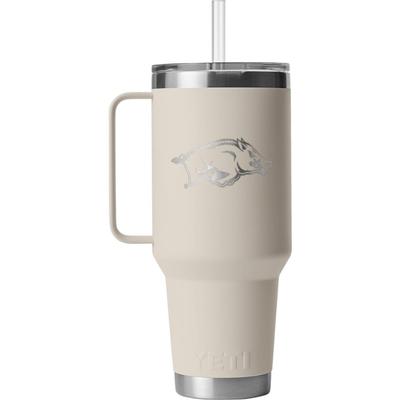 Arkansas Yeti 42 Oz Rambler Mug With Straw Lid