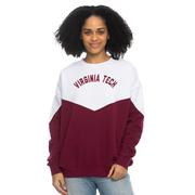  Virginia Tech Zoozatz Bestie Color Block Sweatshirt