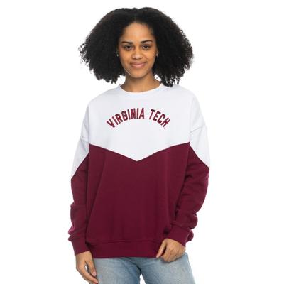 Virginia Tech Zoozatz Bestie Color Block Sweatshirt