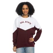  Mississippi State Zoozatz Bestie Color Block Sweatshirt