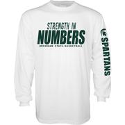  Michigan State Blue 84 Strength In Numbers Long Sleeve Tee