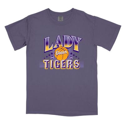 LSU Star of the Show Lady Tigers Comfort Colors Tee PURPLE