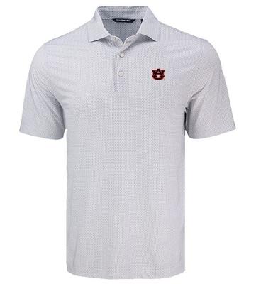 Auburn Cutter & Buck Pike Diamond Dot Print Polo