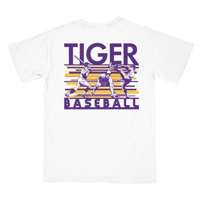 LSU Baseball Montage Comfort Colors Tee