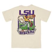  Lsu Wonky Baseball Cards Comfort Colors Tee