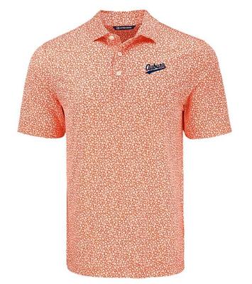 Auburn Script Cutter & Buck Pike Flora Print Polo