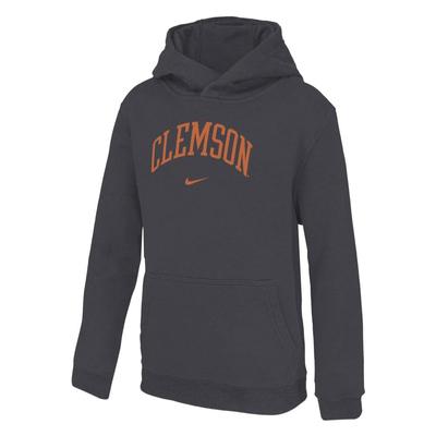 Clemson Nike YOUTH Arch Club Fleece Hoodie