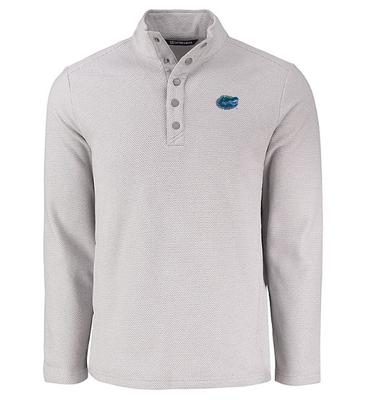 Florida Cutter & Buck Hunts Point Textured Fleece Snap Pullover