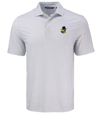 App State Cutter & Buck Yosef Pike Diamond Dot Print Polo