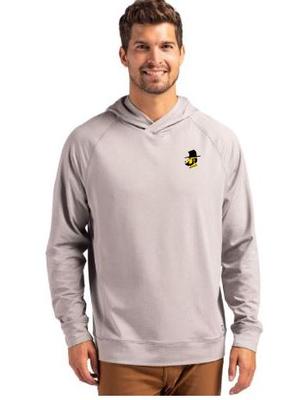 App State Cutter & Buck Yosef Adapt Heathered Hoodie