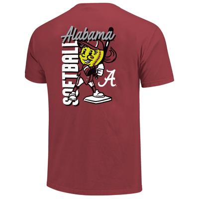 Alabama Image One Softball Batter Swing Comfort Colors Tee