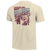  Mississippi State Image One Retro Vibes Baseball Comfort Colors Tee