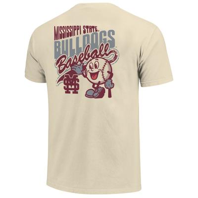 Mississippi State Image One Retro Vibes Baseball Comfort Colors Tee