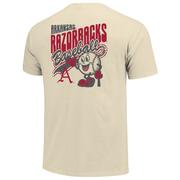  Arkansas Image One Retro Vibes Baseball Comfort Colors Tee