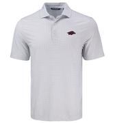  Arkansas Cutter & Buck Pike Diamond Dot Print Polo