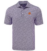  Clemson Cutter & Buck Pike Flora Print Polo