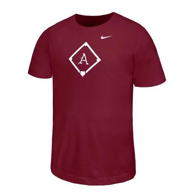 Arkansas Nike YOUTH Dri-Fit Legend Baseball Diamond Tee